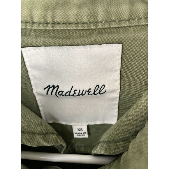 Madewell Womens Passage Utility Cargo Jacket Olive Army Green Size Extra Small - Picture 2 of 3